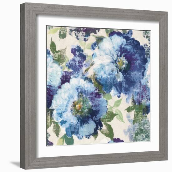 Indigo Floral Gallery-Hugo Wild-Framed Art Print