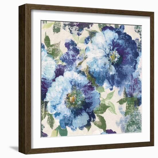 Indigo Floral Gallery-Hugo Wild-Framed Art Print