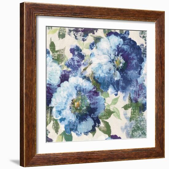 Indigo Floral Gallery-Hugo Wild-Framed Art Print