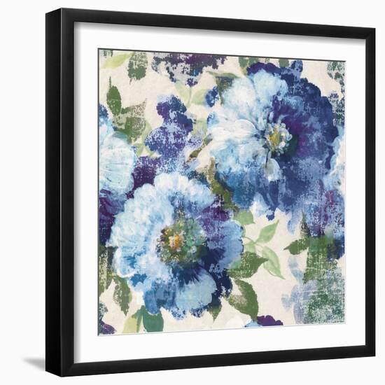 Indigo Floral Gallery-Hugo Wild-Framed Art Print