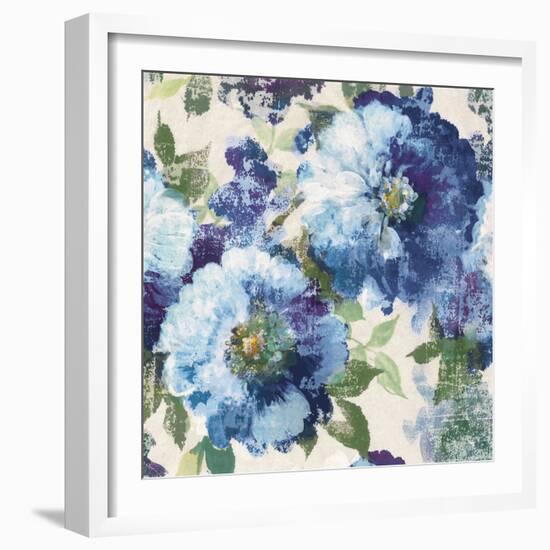 Indigo Floral Gallery-Hugo Wild-Framed Art Print