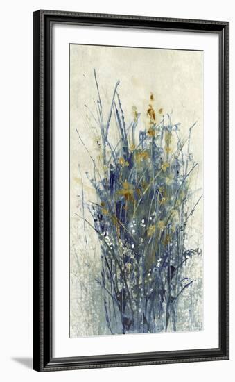 Indigo Floral I-null-Framed Giclee Print