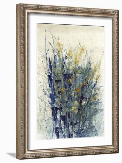 Indigo Floral II-Tim O'toole-Framed Art Print