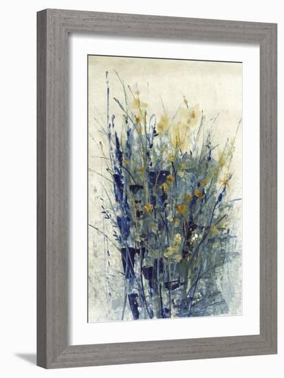 Indigo Floral II-Tim O'toole-Framed Art Print