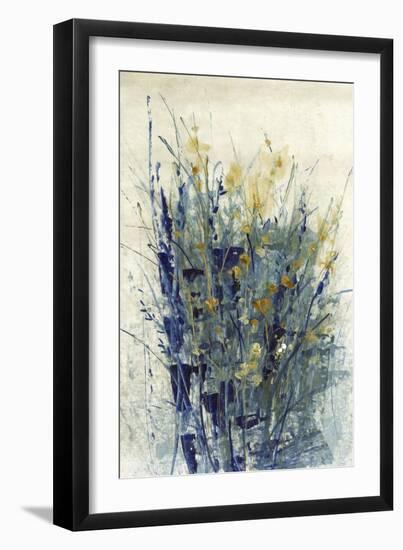 Indigo Floral II-Tim O'toole-Framed Art Print