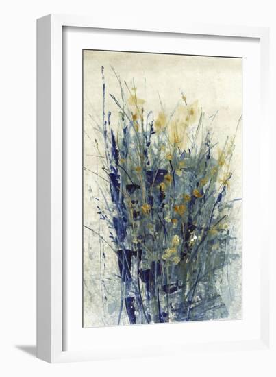 Indigo Floral II-Tim O'toole-Framed Art Print