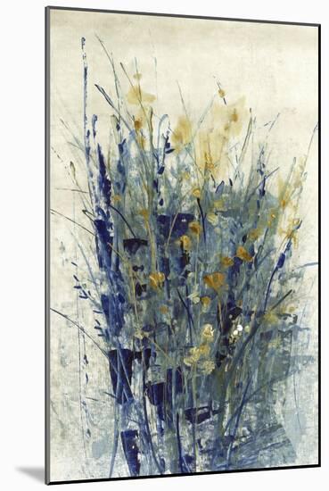 Indigo Floral II-Tim O'toole-Mounted Art Print