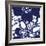 Indigo Floral Katagami I-Vision Studio-Framed Art Print