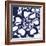 Indigo Floral Katagami II-Vision Studio-Framed Art Print