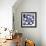 Indigo Floral Katagami II-Vision Studio-Framed Art Print displayed on a wall