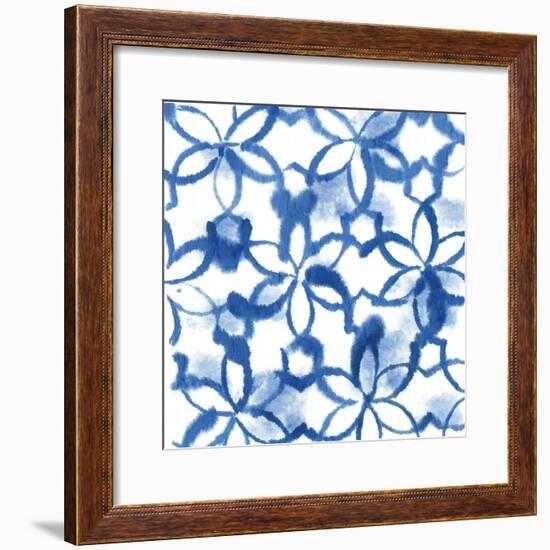 Indigo Floral-Aimee Wilson-Framed Art Print