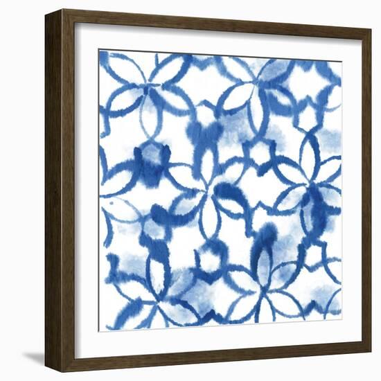 Indigo Floral-Aimee Wilson-Framed Art Print