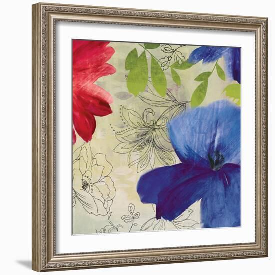 Indigo Flower II-Sloane Addison  -Framed Art Print