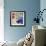 Indigo Flower II-Sloane Addison  -Framed Art Print displayed on a wall