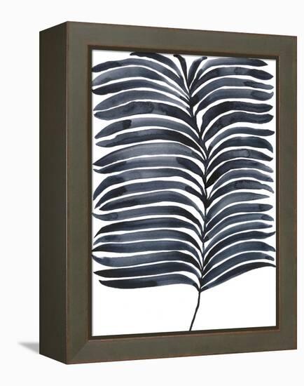 Indigo Fronds I-Regina Moore-Framed Stretched Canvas