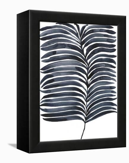 Indigo Fronds I-Regina Moore-Framed Stretched Canvas