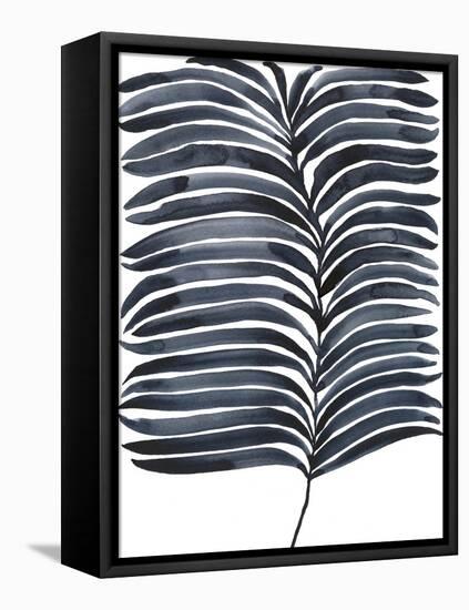 Indigo Fronds I-Regina Moore-Framed Stretched Canvas