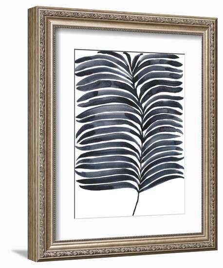 Indigo Fronds I-Regina Moore-Framed Premium Giclee Print