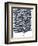 Indigo Fronds I-Regina Moore-Framed Premium Giclee Print