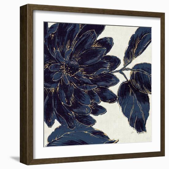 Indigo Garden I-Daphne Brissonnet-Framed Premium Giclee Print