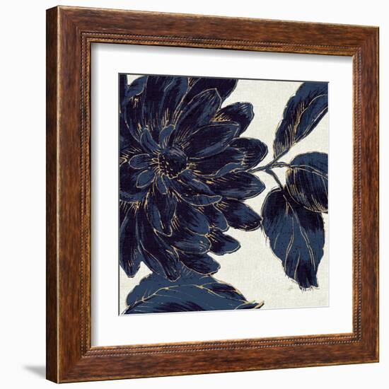 Indigo Garden I-Daphne Brissonnet-Framed Art Print