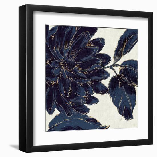 Indigo Garden I-Daphne Brissonnet-Framed Art Print