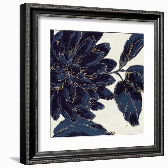 Indigo Garden I-Daphne Brissonnet-Framed Art Print