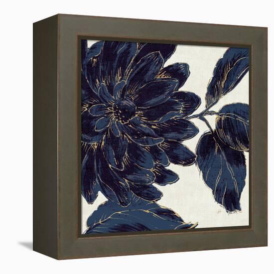 Indigo Garden I-Daphne Brissonnet-Framed Stretched Canvas