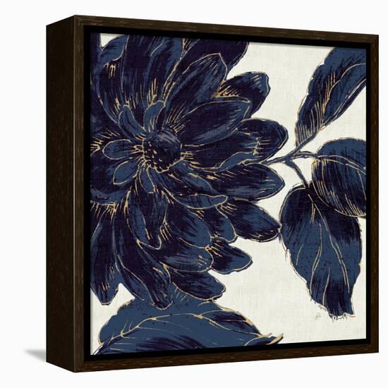 Indigo Garden I-Daphne Brissonnet-Framed Stretched Canvas