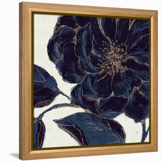 Indigo Garden II-Daphne Brissonnet-Framed Stretched Canvas