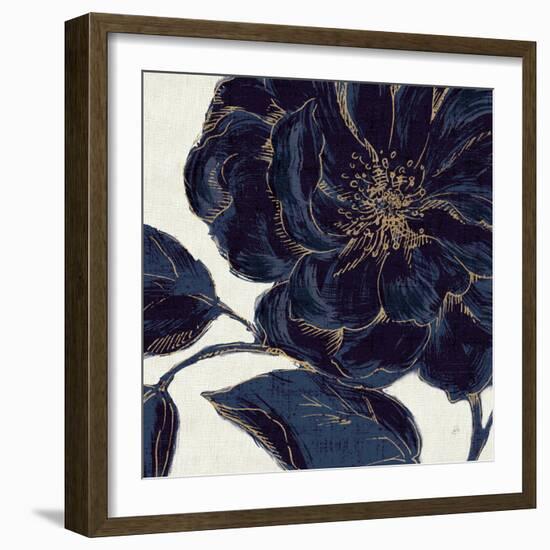 Indigo Garden II-Daphne Brissonnet-Framed Premium Giclee Print