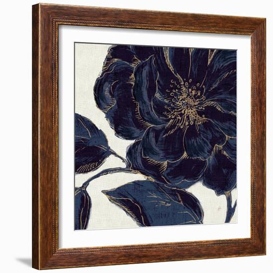 Indigo Garden II-Daphne Brissonnet-Framed Premium Giclee Print