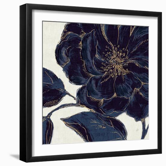 Indigo Garden II-Daphne Brissonnet-Framed Premium Giclee Print