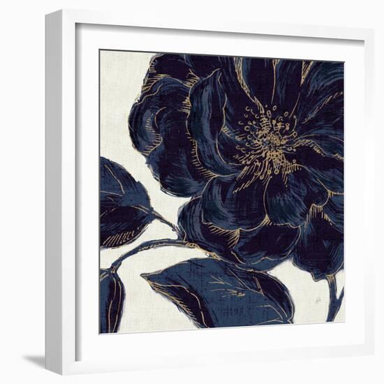 Indigo Garden II-Daphne Brissonnet-Framed Premium Giclee Print