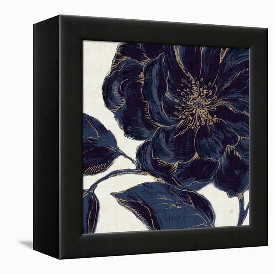 Indigo Garden II-Daphne Brissonnet-Framed Stretched Canvas