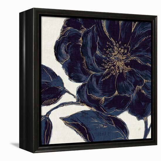 Indigo Garden II-Daphne Brissonnet-Framed Stretched Canvas