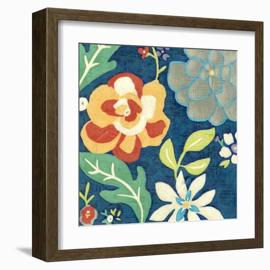 Indigo Garden III-Chariklia Zarris-Framed Art Print