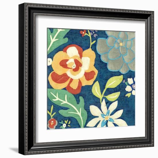 Indigo Garden III-Chariklia Zarris-Framed Art Print