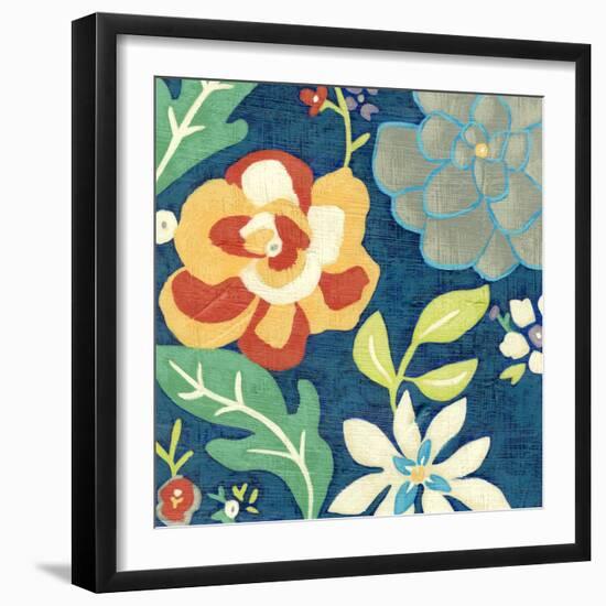 Indigo Garden III-Chariklia Zarris-Framed Art Print