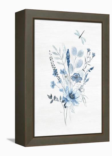 Indigo Gathering I-Janet Tava-Framed Stretched Canvas