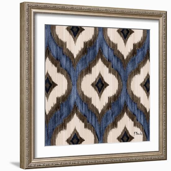 Indigo Ikat I-Paul Brent-Framed Art Print