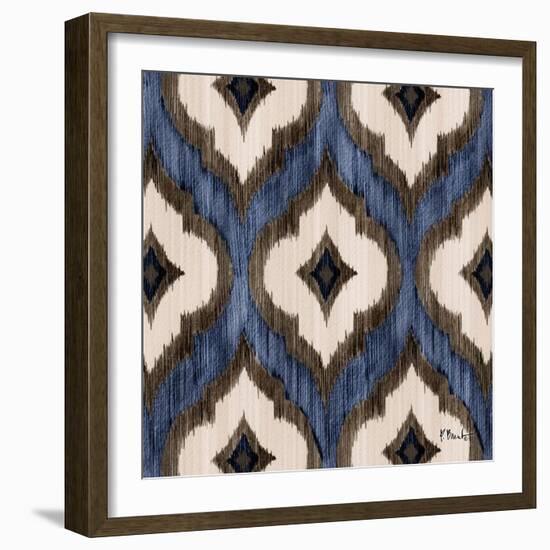 Indigo Ikat I-Paul Brent-Framed Art Print