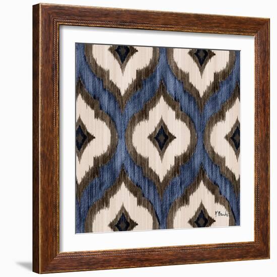 Indigo Ikat I-Paul Brent-Framed Art Print