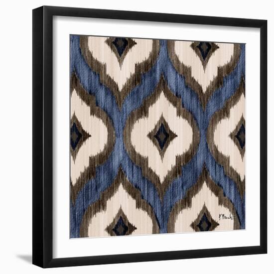 Indigo Ikat I-Paul Brent-Framed Art Print