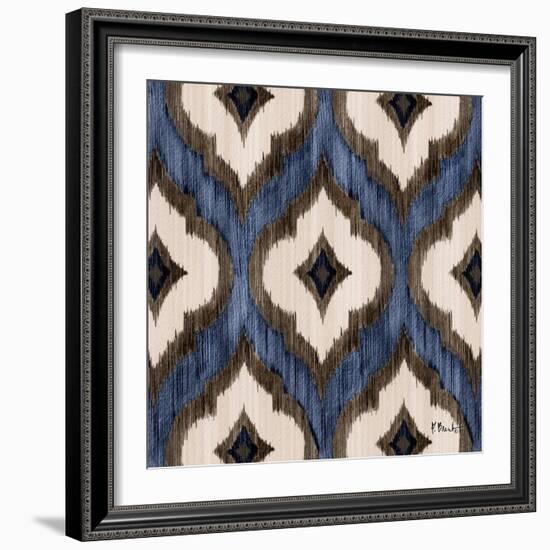 Indigo Ikat I-Paul Brent-Framed Art Print