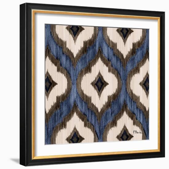 Indigo Ikat I-Paul Brent-Framed Art Print