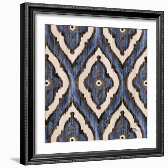 Indigo Ikat III-Paul Brent-Framed Art Print