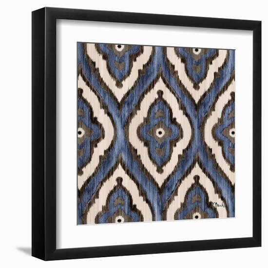 Indigo Ikat III-Paul Brent-Framed Art Print