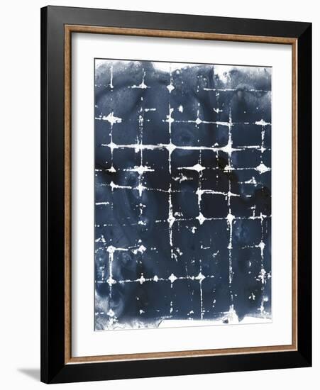 Indigo Ink Motif II-June Vess-Framed Art Print