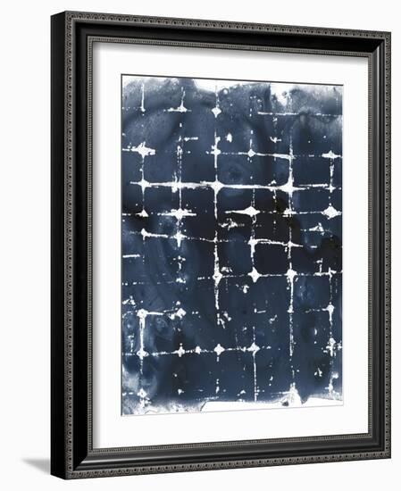 Indigo Ink Motif II-June Vess-Framed Art Print